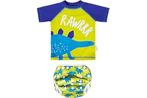 babygoal Baby Swimsuits with Reusable Swim Diaper 2 Piece Bathing Suit UPF 50 Sun Protection for Infant Toddler Boy Girl