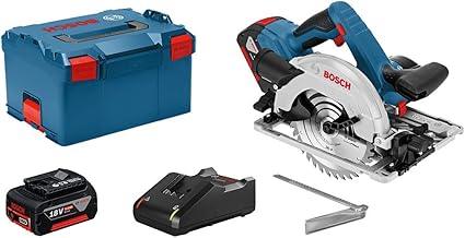 Bosch Professional 18v System Scie Circulaire Sans Fil Gks 18v 57 G 2 Batteries 18v 4 0 Ah O De Lame 165 Mm Dans Une L Boxx Amazon Fr Bricolage