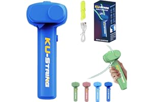 LITEX Glow in The Dark,Glow in The Dark Loop Rope Launcher Propeller, Rope Launcher, String Shooter Toy, String Toy 3.0,Birthday Christmas Ideal Gift (Dark Blue)