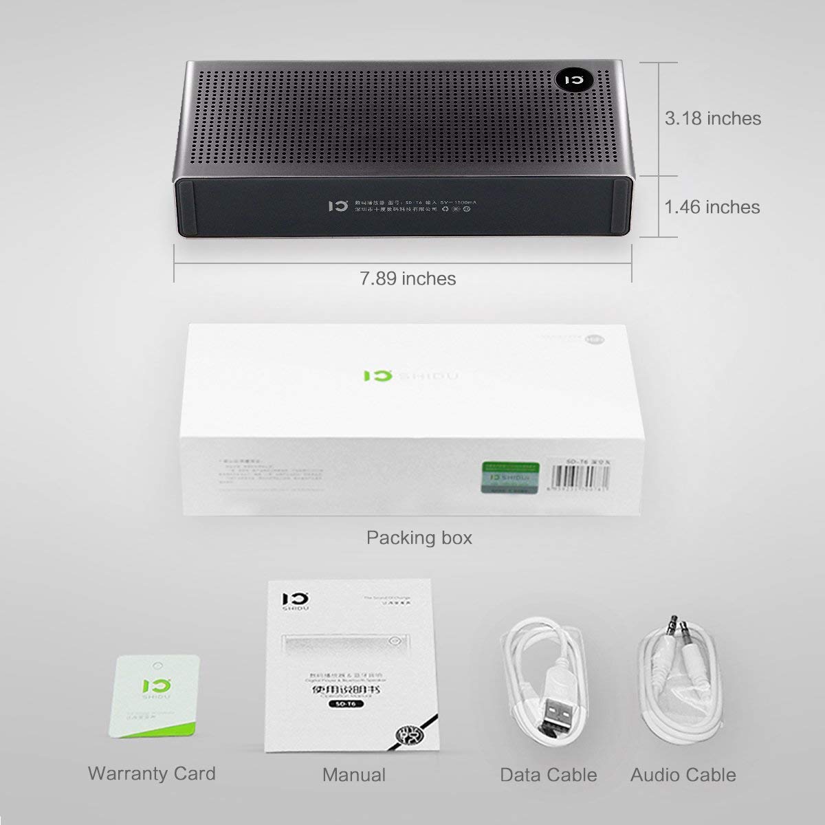 Wireless Bluetooth Speaker Portable with Superior Stereo Sound Built in Microphone Handsfree