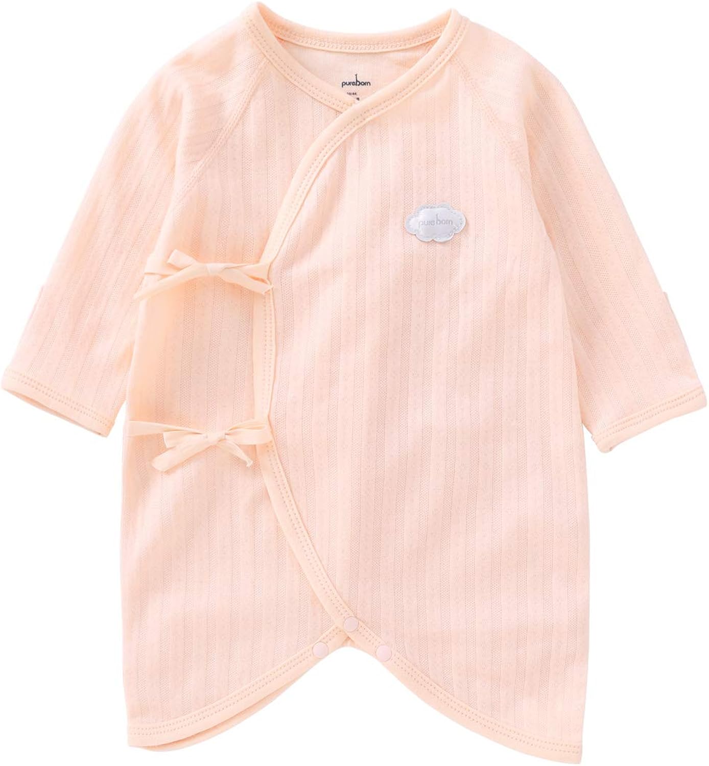 pureborn Baby Girls Kimono Romper Long Sleeve Summer Supima