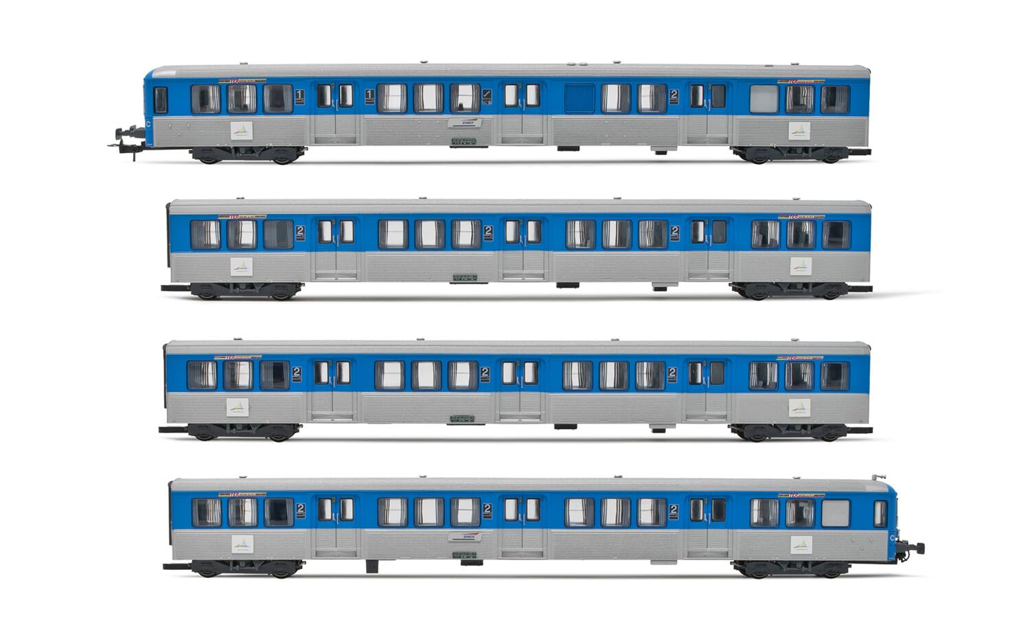 Jouef HJ4185 SNCF 4-unit pack Stelyrail bleu Rolling Stock - Coaches