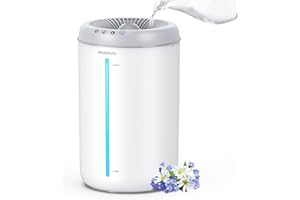 INSENVO 4.5L Humidifiers, Top Fill Humidifier for Large Room, Air Humidifiers with Nightlight, Cool Mist Humidifier for Home, Baby, Pets, Plants, Room, Quiet 48 Hours Run Time, Auto Shut OFF