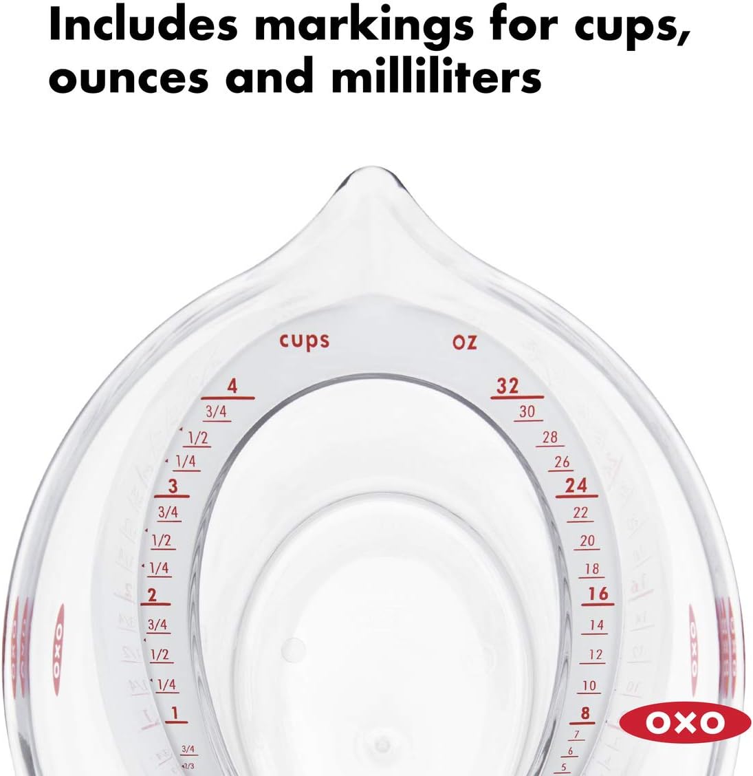 OXO Good Grips 3-Piece Angled Measuring Cup Set: Kitchen & Dining