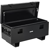 Garvee Truck Tool Box, Heavy Duty Jobsite Tool Box with Locks &amp; Removable Feet, Tool Storage Organizer for Truck, Trailer, Jobsite, Garage
