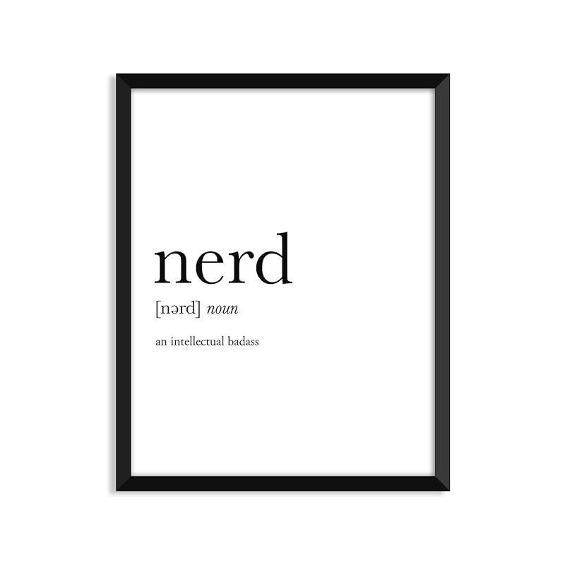 Nerd definition Unframed art print poster or greeting