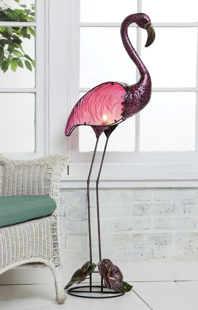 Flamingo Statue Indoor Floor Lamp and Outdoor Decor