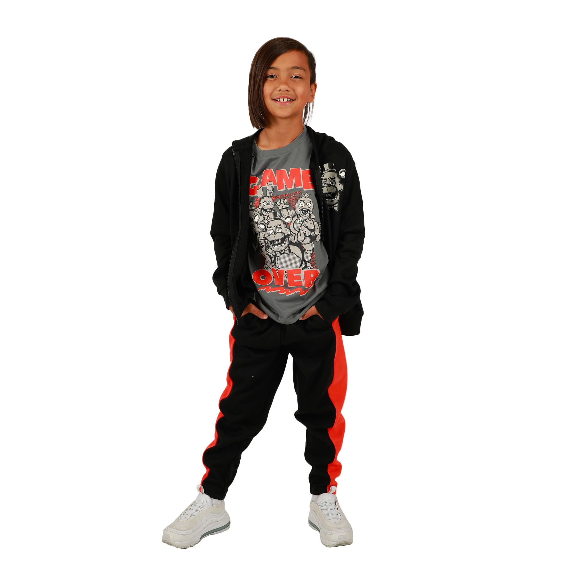 Photo 1 of Bioworld Youth Boys Five Nights at Freddy's 3 pc Hoodie T-Shirt Jogger T-shirt combo-XS