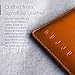 Mujjo Leather Wallet Sleeve for iPhone Xs, iPhone X | Premium Genuine Leather, Natural Aging Effect | 2-3 Card Pocket, Slim Fit Design (Tan)