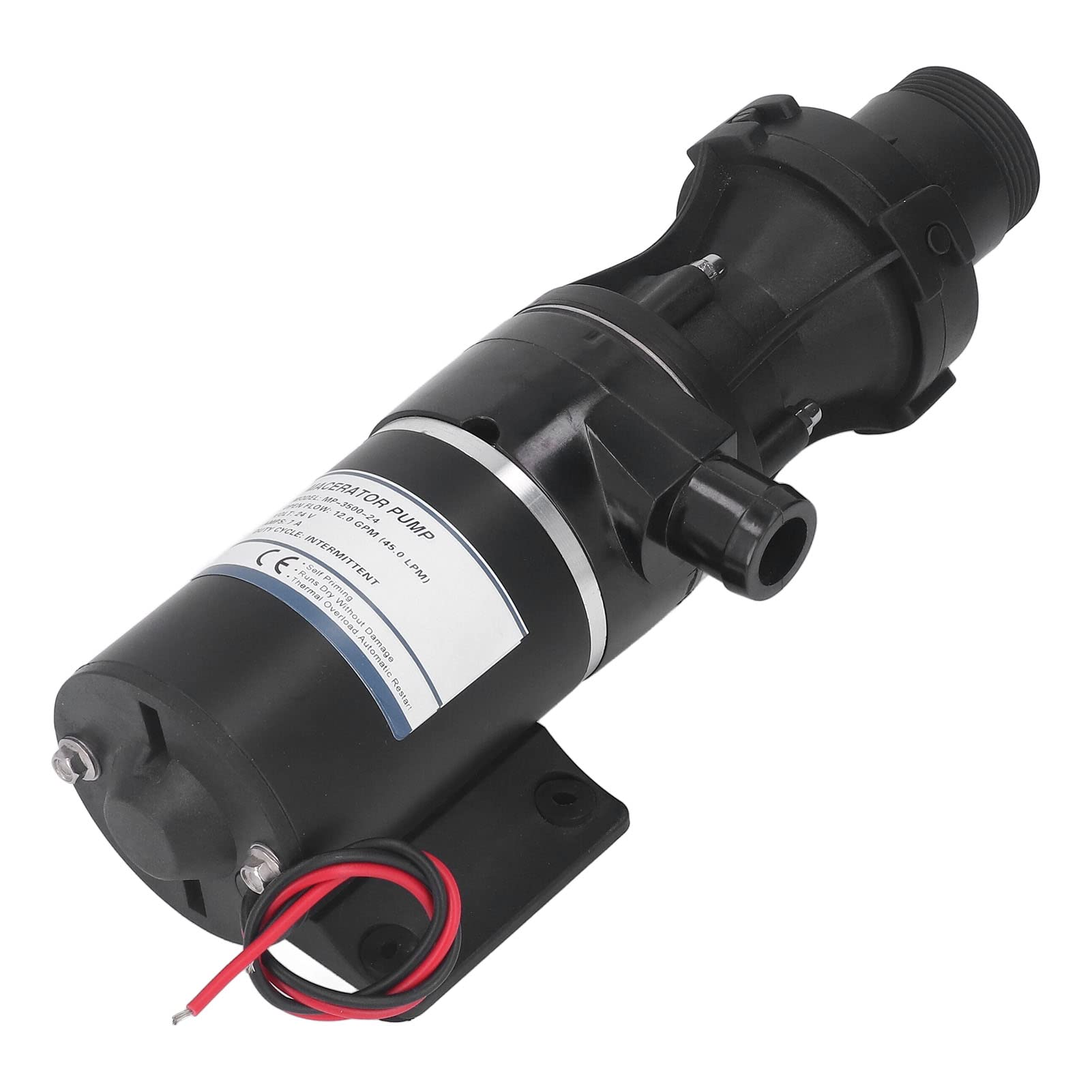 RV Macerator Pump, All Copper Motor Wide Uses Low Noise Waste Pump for Medical Equipment Sewage for Domestic Water Sewage (DC24V)