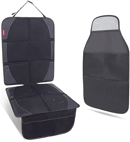 Amazon Surmor チャイルドシート 保護マット 新生児 車 シートカバー 座席保護 シートプロテクター 滑り止め ブラック チャイルドシート マット 保護マット キック防止パッド チャイルドシート用マット シート ベビー マタニティ 通販