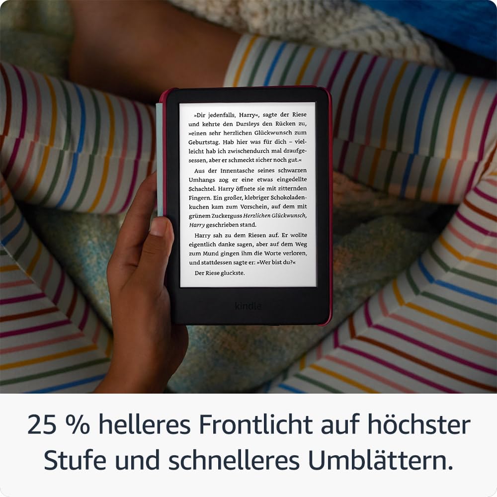 Amazon Kindle Kids (neueste Generation) – Falls das Gerät kaputtgeht, ersetzen wir es. Inklusive altersgerechter Bücher, Hülle, blendfreiem Bildschirm und schnellerem Umblättern–Ozeanentdecker-Design 6