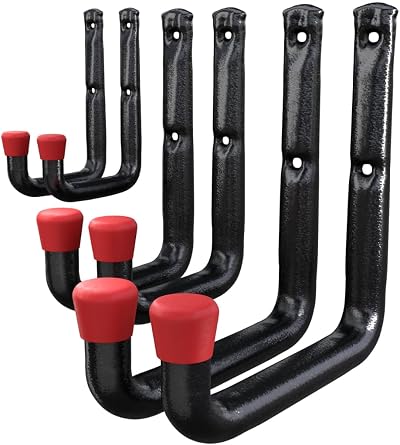 brackit 10x Garage Hooks Heavy Duty 30pc Set Wall Mounted Storage
