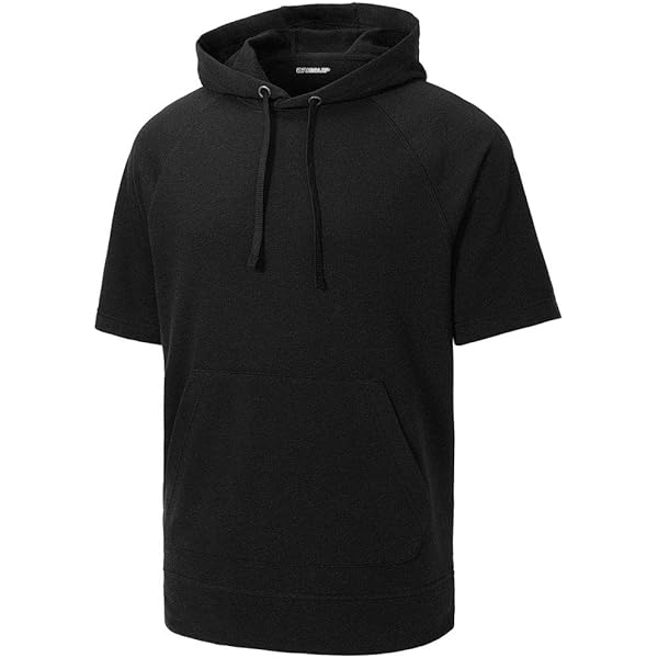 adidas Mens Summer Legend Hoodie Short Sleeve, Black, X