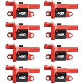 MSD 82688 Ignition Coil Blaster Series, Round, Red, 8-pack