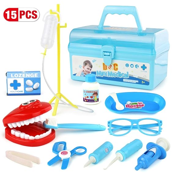 Doctor Set Dentist Toys for Kids Costume Role Play Set Kit Medical