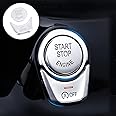 LIMBQS Start Stop Button Switch Cover for BMW F10 F11 F12 F13 F15 F16, E-Brake Switch Chrome Stickers for 5 7 X5 Series
