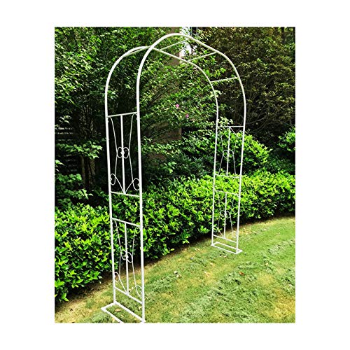 HLMBQ Rosenbogen Metall Torbogen,Gartenbogen Pergola Rankhilfe Rankgitter Spalier,Rankbogen Pforte,Gartendeko…