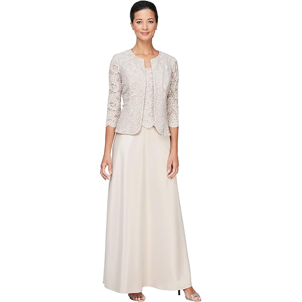 Alex Evenings Women's Long Two Piece Mother of The Bride