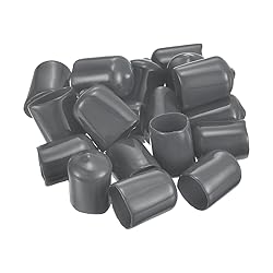 uxcell 20pcs Rubber End Caps 14.5mm ID Vinyl Round