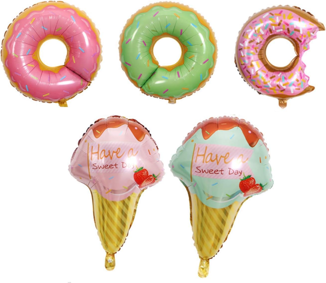 Amazon Com Astra Gourmet 5 Pack Large Sweet Ice Cream Donut