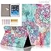 LittleMax Fire HD 10 Case, Colorful Synthetic Leather Kickstand Soft Gel Protective Cover with Auto Wake/Sleep for Amazon Kindle Fire HD 10.1 Inch 7th Gen & 5th Gen -4 Rose Blue Butterfly