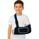 mosago Kids Arm Sling, Lightweight Breathable Mesh Shoulder Immobilizer | Adjustable Shoulder Strap, Fits Right or Left Arm; for Elbow, Wrist, Torn Rotator Cuff Injuries and Surgery Recovery
