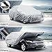 KAKIT Car Cover for Sedan Outdoor, Auto Vehicle Cover Univelsal Fit Windproof/UV Resistant/Waterproof/Dustproof, Free Windproof Ribbon & Anti-Theft Lock,Fits 185