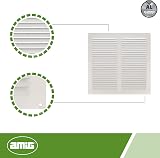Amig Square Aluminium Grille 300x300mm White Vents for Ceiling view 4