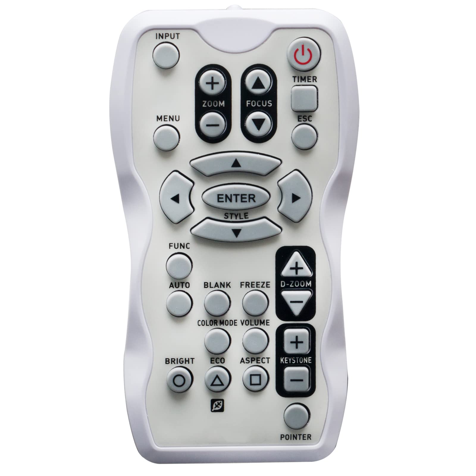 VINABTY YT-110 Projector Remote Control Compatible with Ca-sio Projector XJ-A141 XJ-A251 XJ-A246 XJ-A241 XJ-A146 XJ-A142 XJ-A142-UJ XJ-A145 XJ-A145V XJ-A240 XJ-A245 XJ-A130 XJ-A132 XJ-A130V