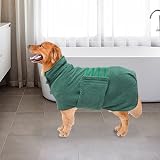 Geyecete Pineapple Grid Dog Drying Coat XXL Green view 6