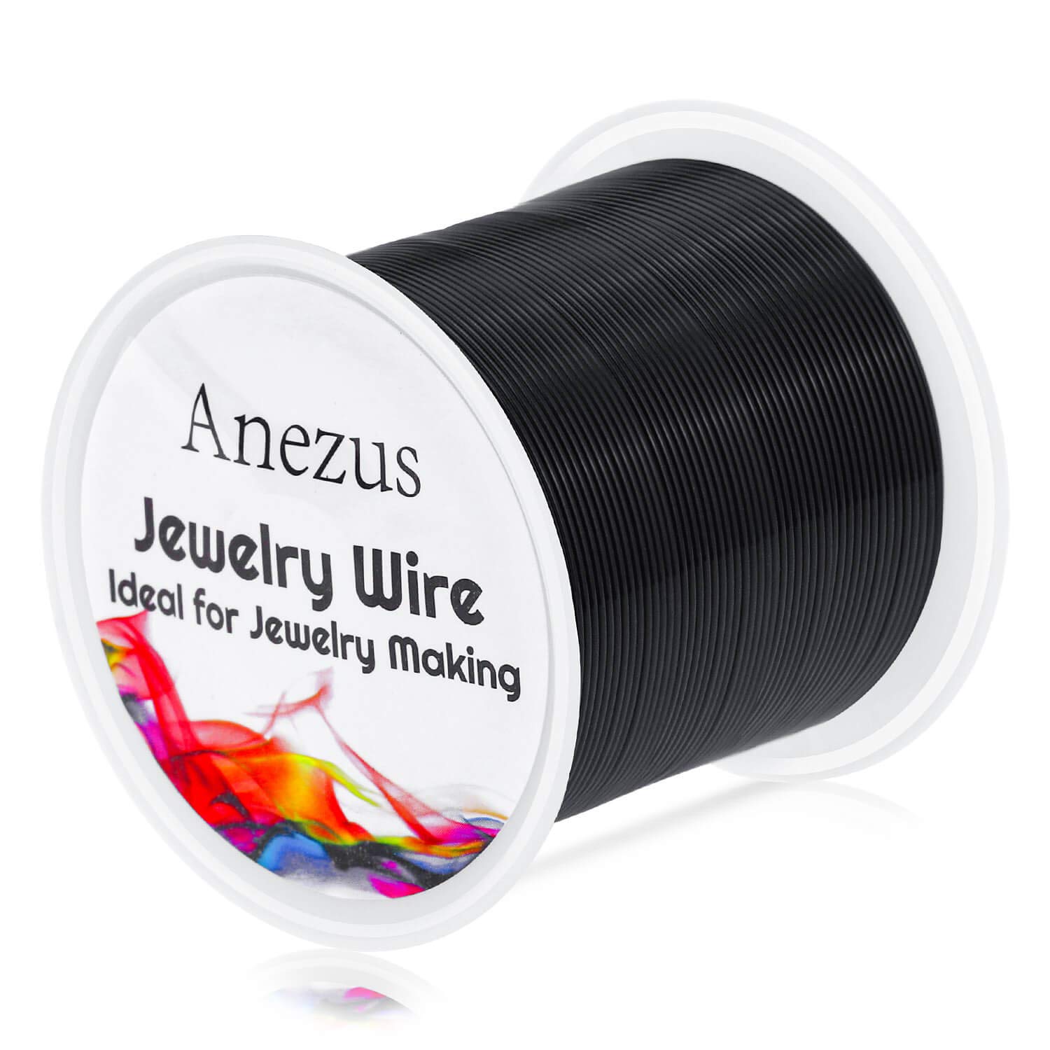Anezus Craft Wire - Tarnish Resistant Copper Beading Wire for Jewelry Making Supplies and Crafting (Black, 20 Gauge)