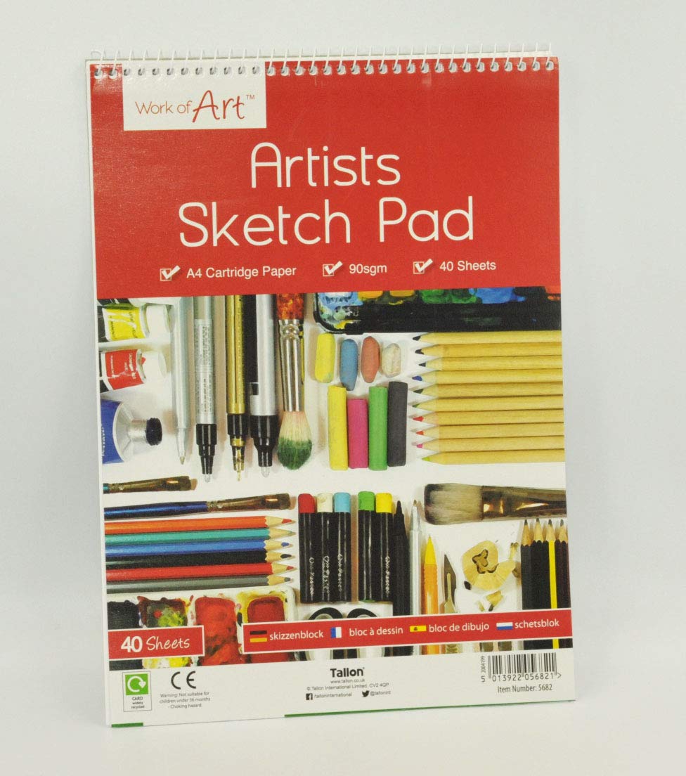 THE ART BOXArtbox 5682 A4 Sketch Pad (Sheet of 40), White