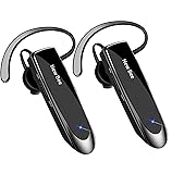 New bee [2 Pack] Bluetooth Earpiece Wireless