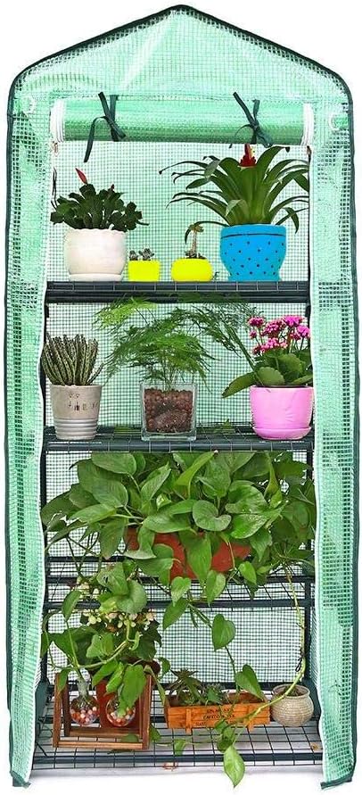 Aerobatics Greenhouse Small Winter Tent, Portable Plants Greenhouse Waterproof Transparent Tomato Greenhouse, Vegetables, Flowers, Fruit, Garden Insect Proof (Without Iron Stand)