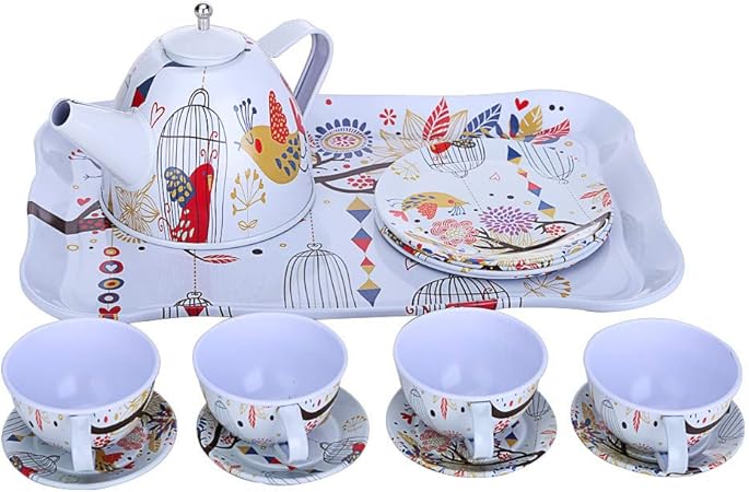 tin play tea set