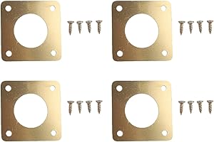 4Pcs 1 1/8'' Opening Metal Bird House Guard Bird House Hole Protector with Copper Opening Protector Guards Birdhouse Entrance
