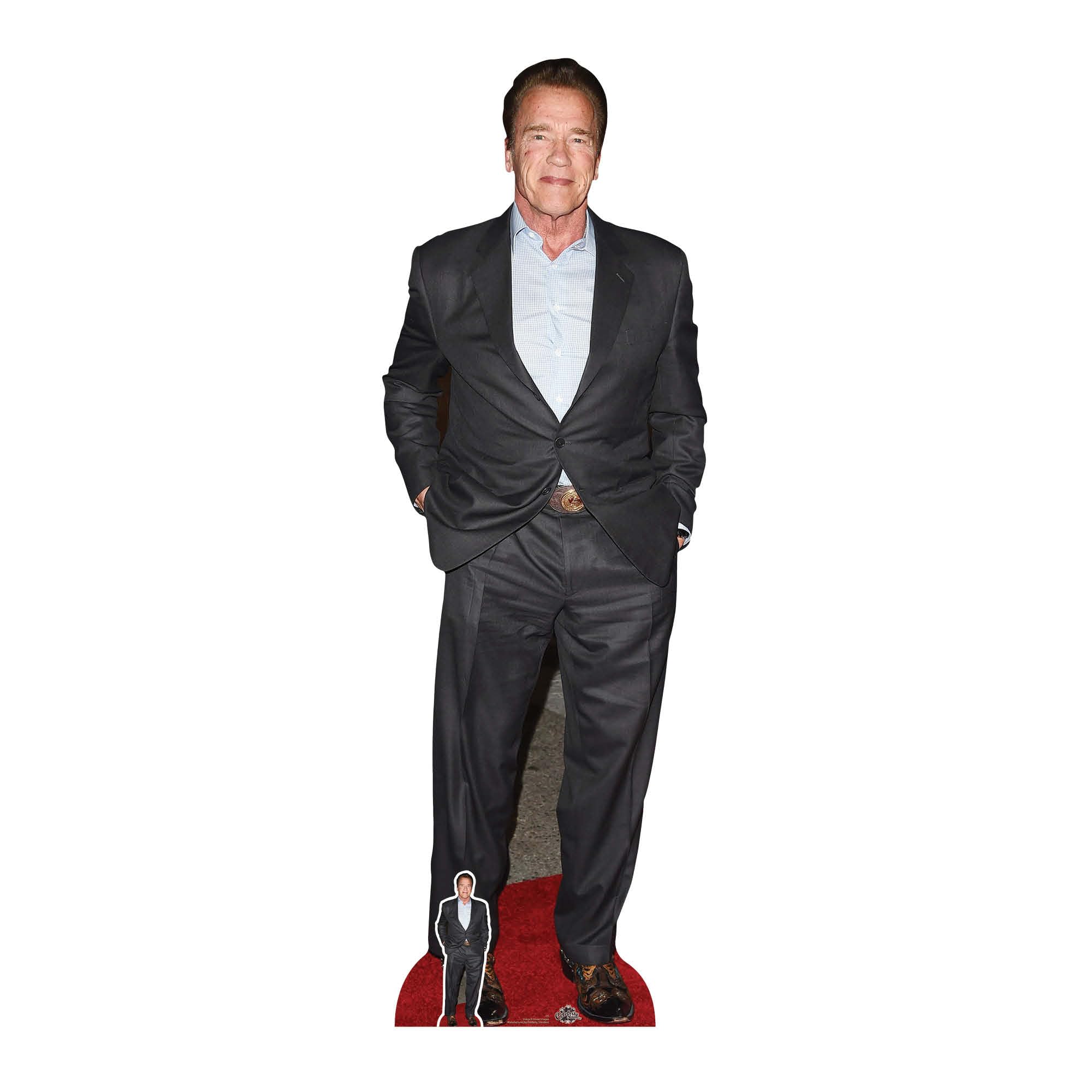 Arnold Schwarzenegger Lifesize Cardboard Cutout with Free Mini Standee Gift for Fans, Friends & Family