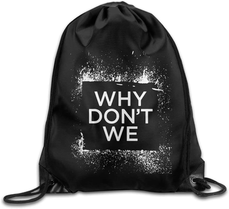Ocabags Why Don't We Shopping White Daypacks Polyester Drawstring Bag