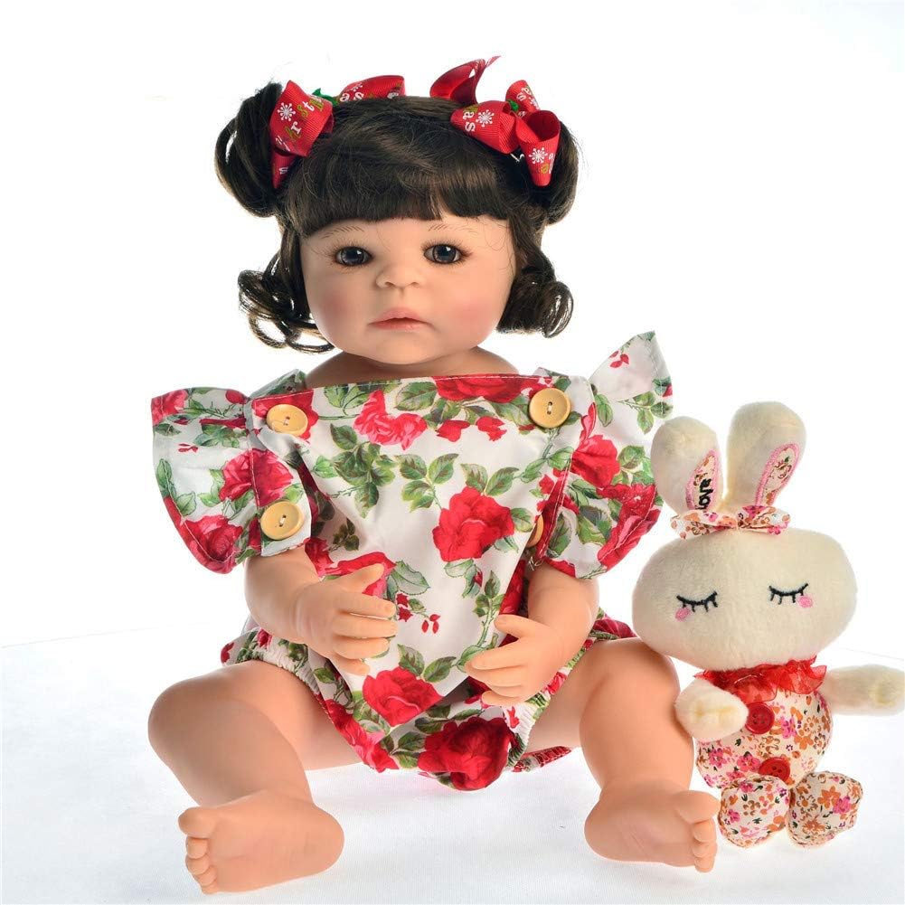 Prezzo 55 centimetri Pieno Del Corpo In Silicone Reborn Baby Doll Giocattolo Per La Ragazza Del Vinile Principessa Neonato Neonati Bebe Fare Il Bagno di Accompagnamento del Giocattolo di Compleanno regalo Offerte