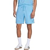Messi Mens Lifestyle Closed Eye Mesh Shorts with Drawstring, Comfortable Fit, 100% Polyester