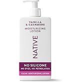Native Body Lotion for Women &amp; Men, Vanilla &amp; Cashmere Scent, 16.5 fl oz | Shea Butter &amp; Naturally Derived Moisturizers for Dry Skin | 48HR Deep Moisturization | Lightweight &amp; Fast-Absorbing Hydration