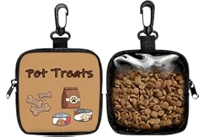 Dog Treat Pouch with Zipper Closure, Portable Puppy Training Treats Pouches, Travel Pet Treat Container01, Lm 03728, Modern