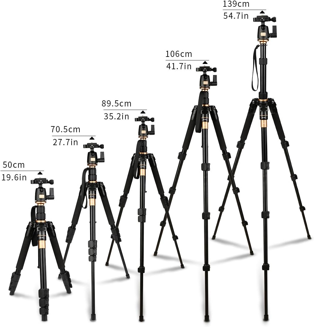 AFAITH Tripod for DSLR Camera, Ultra Compact and Lightweight Aluminum Travel Tripod with 360 Panorama Ball Head Quick Release Plate for Canon, Nikon, Sony, Samsung, Olympus, Panasonic : Camera & Photo