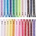 BENECREAT 72PCS 9 Inch(23cm) DIY Nylon Coil Flower Zipper Lace Zippers for DIY Sewing Tailor Craft Bed Bag, Practical length 7.8