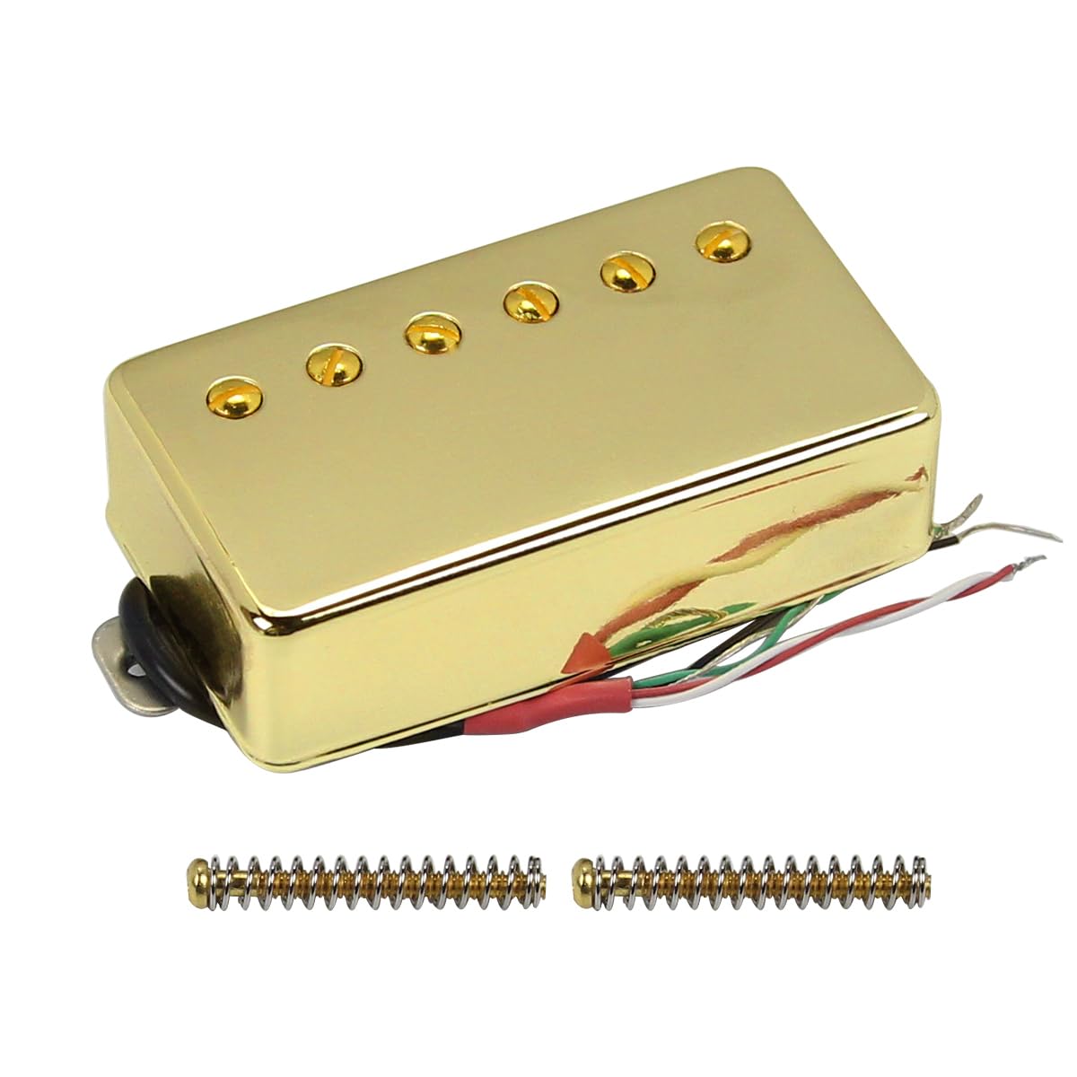 FLEOR Humbucker Double Coil Pickups Neck Pickup Ceramic Magnet 7~8k Compatible with LP Style Electric Guitar for Guitar Parts Replacement Gold