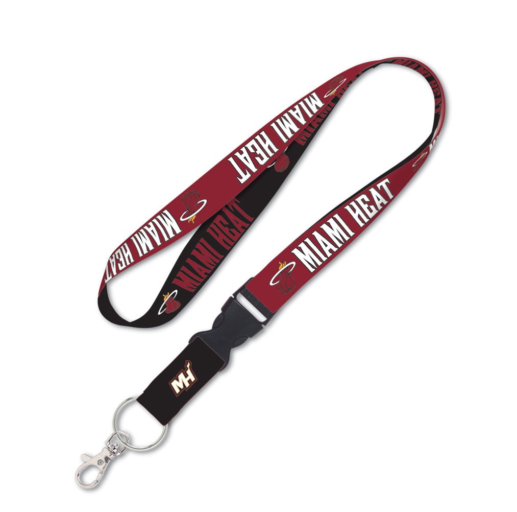 NBA Miami Heat Red Lanyard with Detachable Buckle 1 Inch