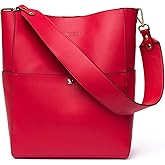 BOSTANTEN Women's Leather Designer Handbags Tote Purses Shoulder Bucket Bags