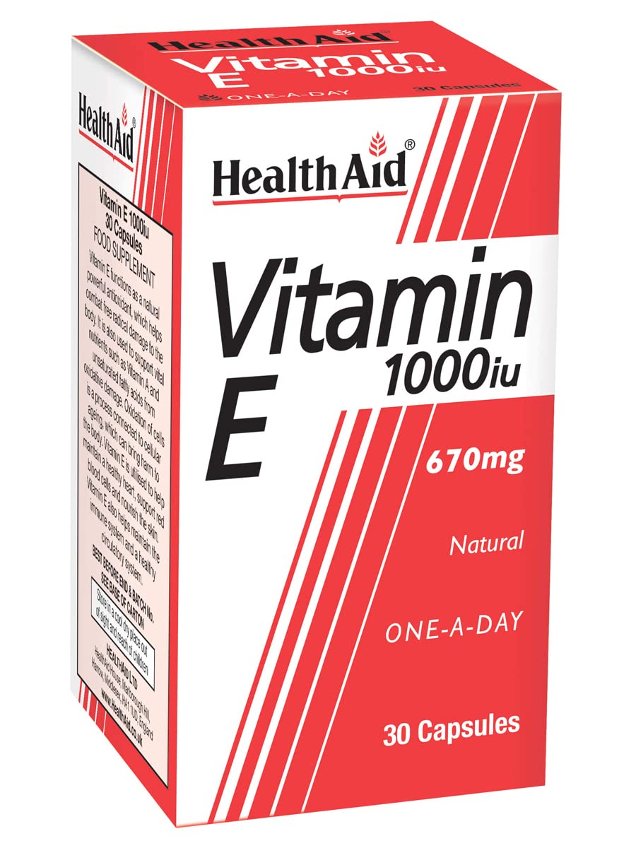 HealthAid Vitamin E 1000iu - 30 Capsules