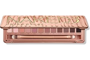 URBAN DECAY Naked 3, Soft Pink Neutral Eyeshadow Palette, Matte, Pearl, Metallic, Shimmer Finish, 12 Mauve Brown & Nude Eye Shadows, Natural Soft Glam Smokey Eye Makeup, Vegan, Cruelty-free